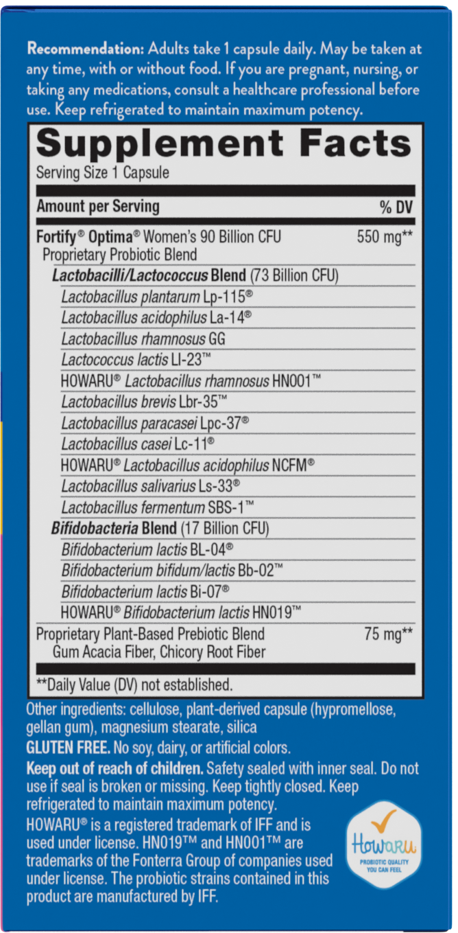 slide 3 of 5, Nature's Way Fortify Optima Women's Advanced Care 90 Billion Probiotic, 30 ct