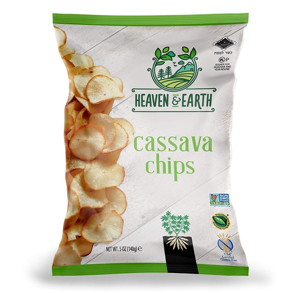 slide 1 of 1, Heaven & Earth Cassava Chips - Kosher For Passover, 5 oz