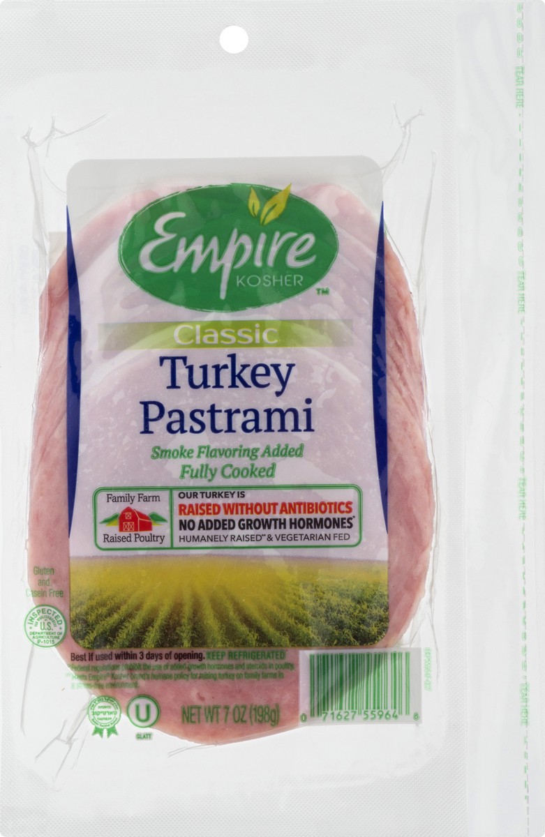 slide 9 of 13, Empire Kosher Classic Turkey Pastrami 7 oz, 7 oz