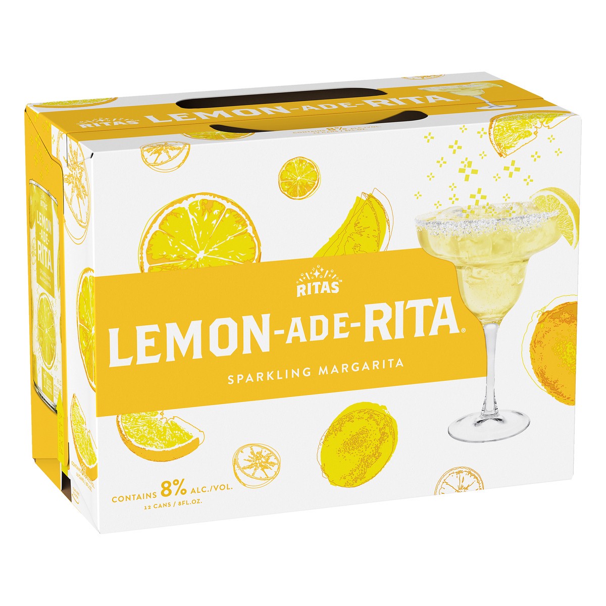 slide 8 of 8, RITAS Lemon-Ade-Rita Sparkling Margarita 8 ea, 12 ct; 8 fl oz