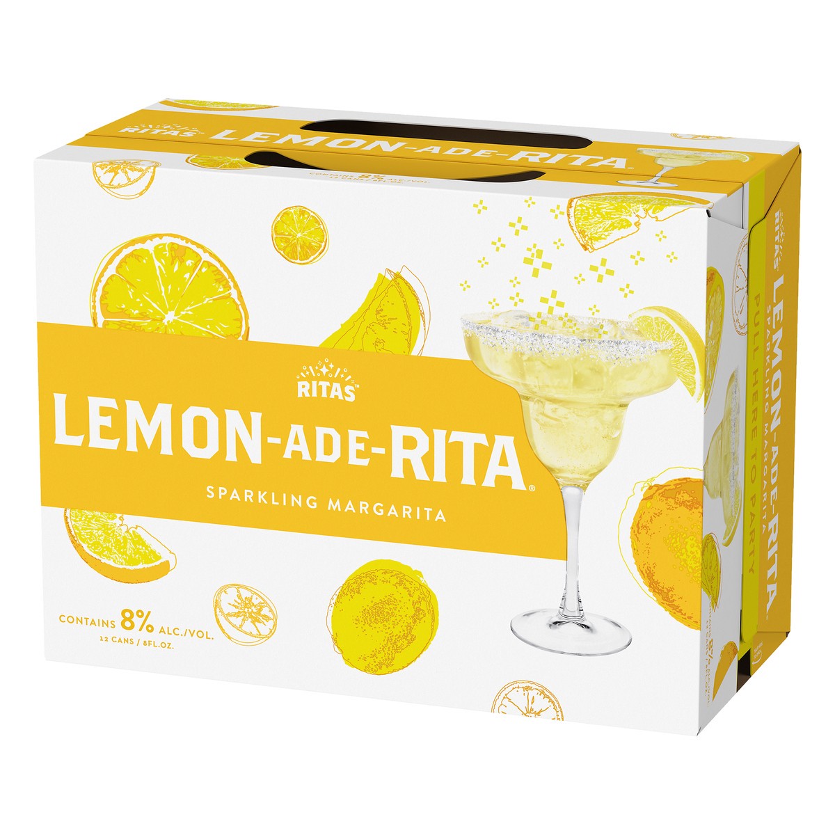 slide 6 of 8, RITAS Lemon-Ade-Rita Sparkling Margarita 8 ea, 12 ct; 8 fl oz