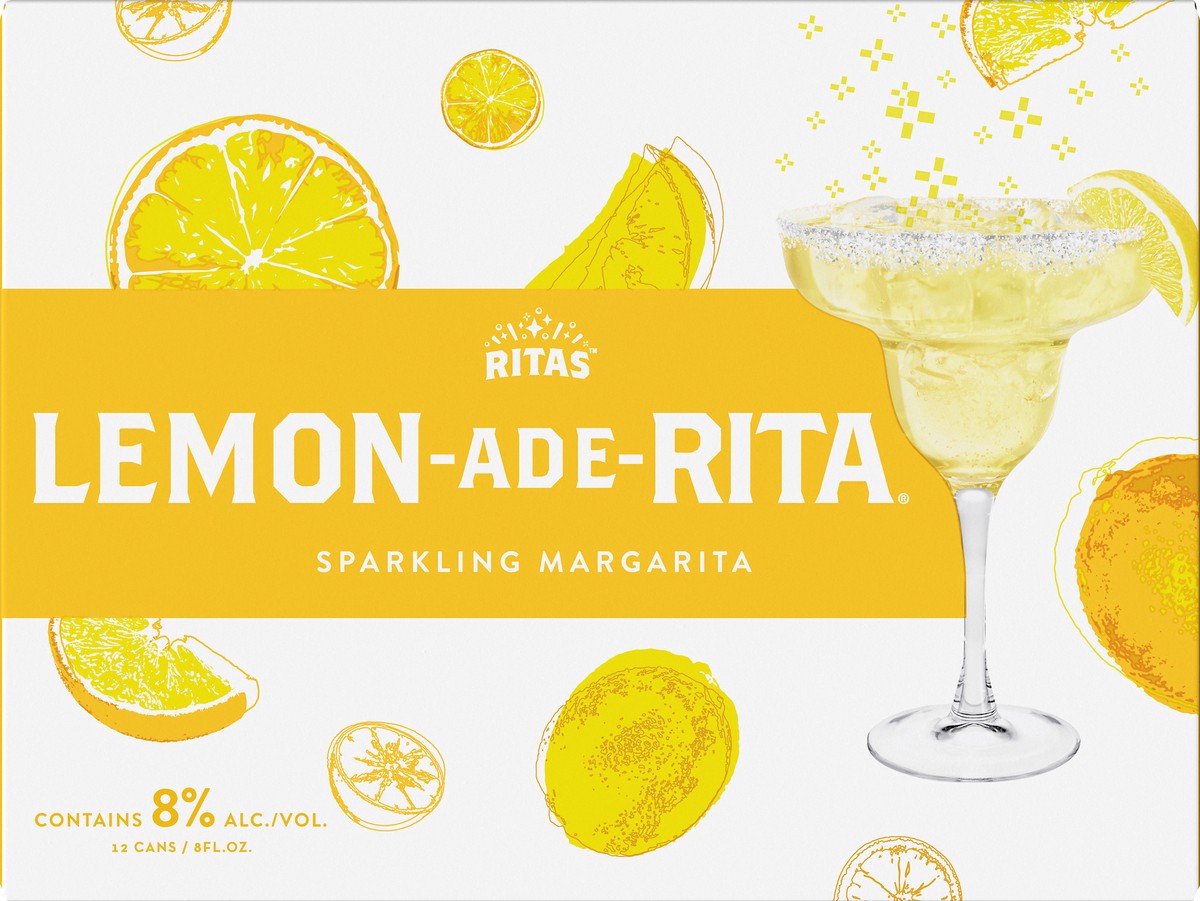 slide 5 of 8, RITAS Lemon-Ade-Rita Sparkling Margarita 8 ea, 12 ct; 8 fl oz