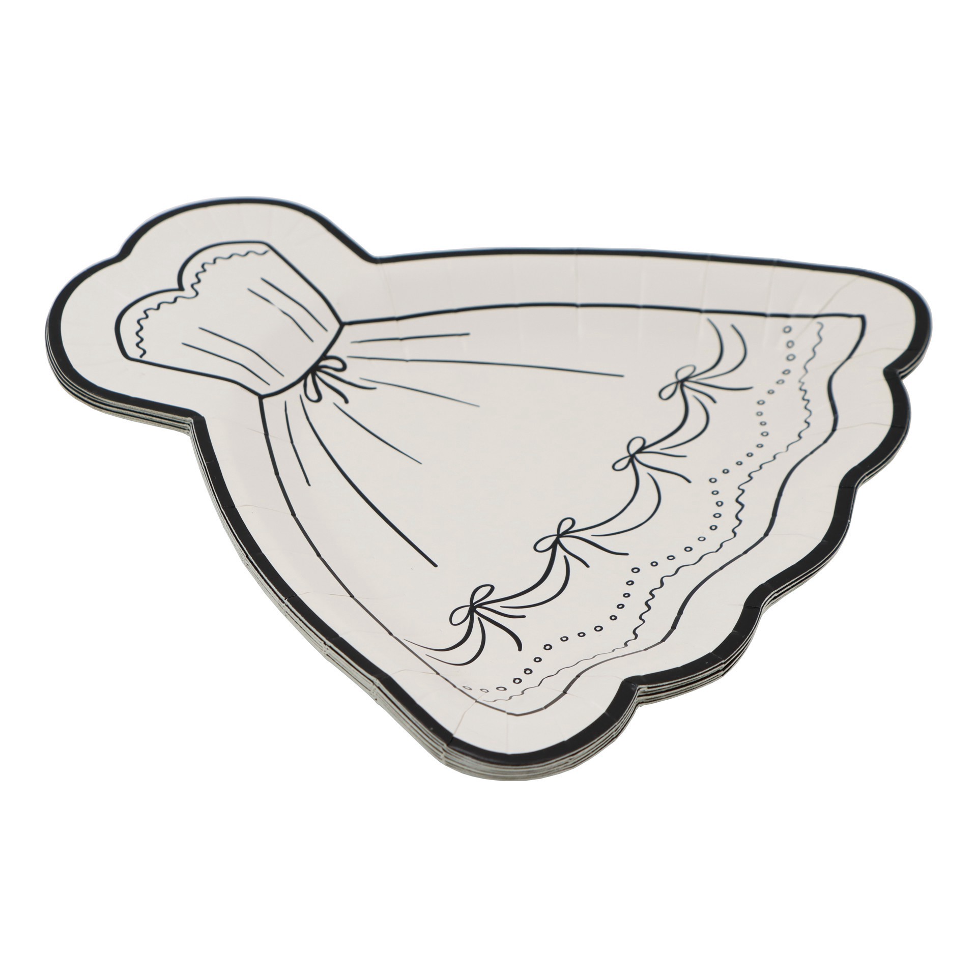 slide 3 of 3, 7" Dress Shaped Snack Plates, 8ct. By Celebrate It, 8 ct