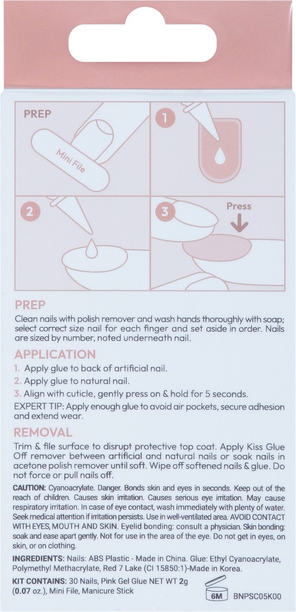 slide 7 of 13, Kiss Bare but Butter Premium Short Trunude Nail Shades Nails 30 ea, 30 ct