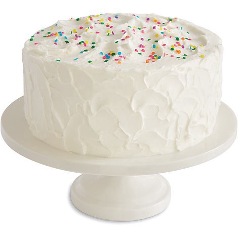 slide 1 of 1, Bakery Cake 1/4 Sheet White White Iced Celebration - Each, 1 ct