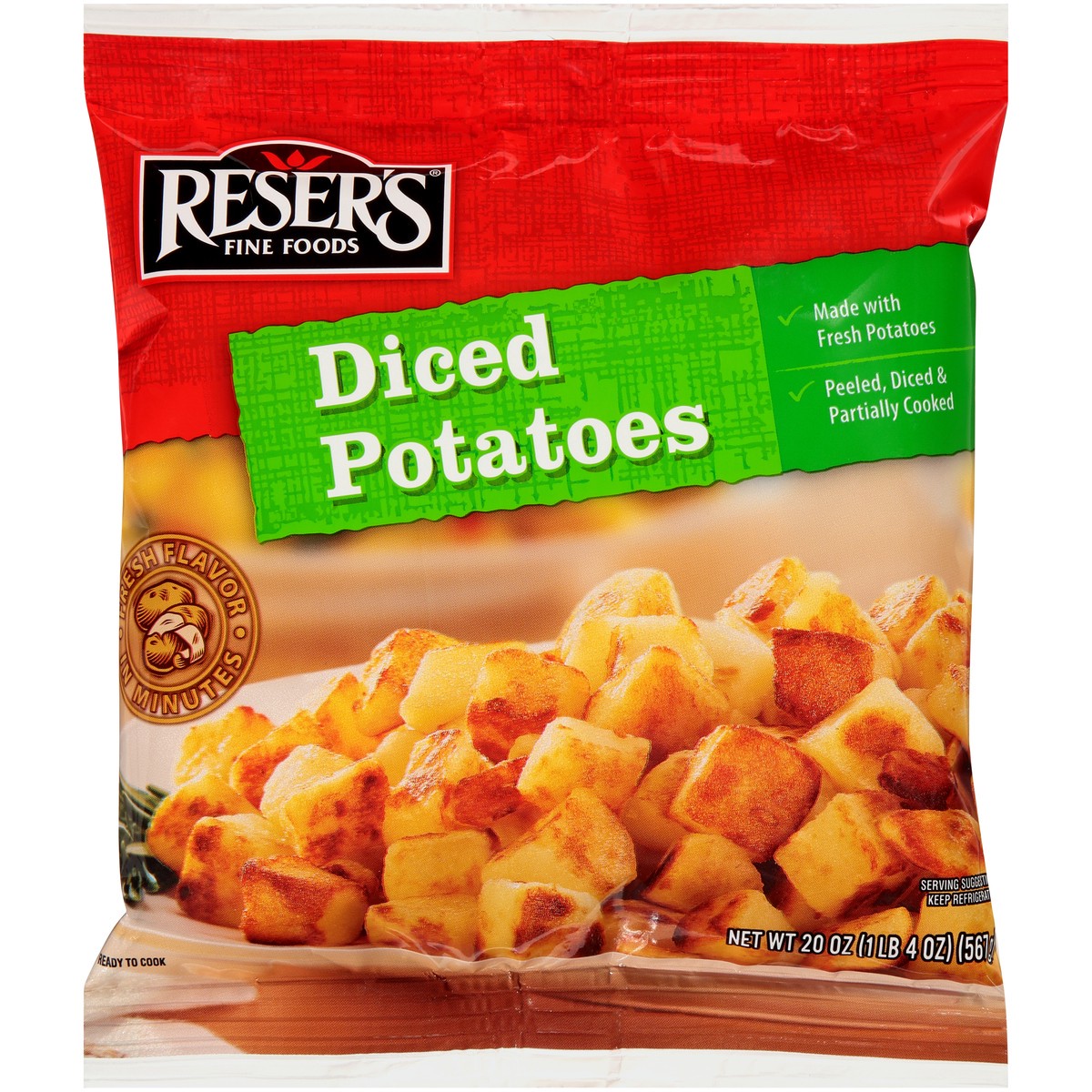 slide 7 of 9, Reser's Diced Potatoes, 20 oz