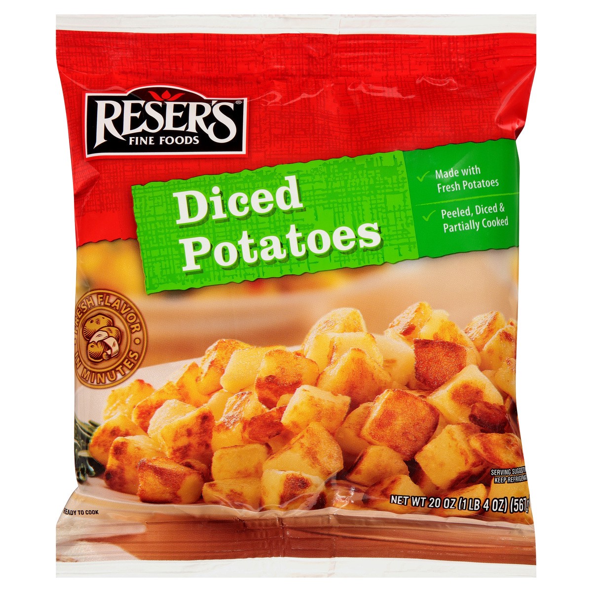 slide 5 of 9, Reser's Diced Potatoes, 20 oz