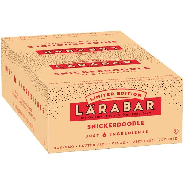 slide 1 of 1, LRABAR Larabar Snickerdoodle Fruit & Nut Bars 16Ct, 1.6 oz