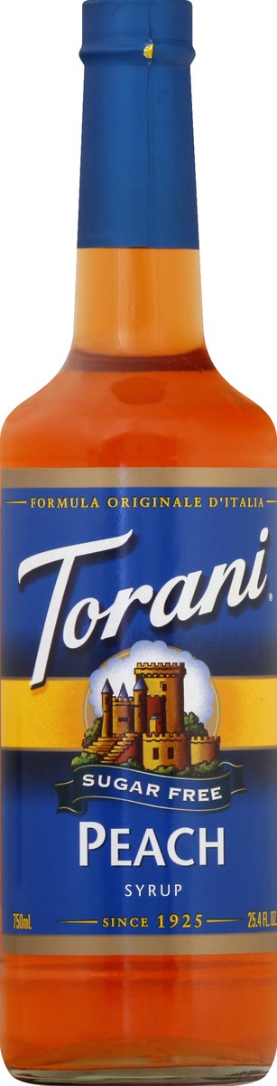 slide 9 of 13, Torani Sugar Free Peach Syrup - 750 ml, 750 ml