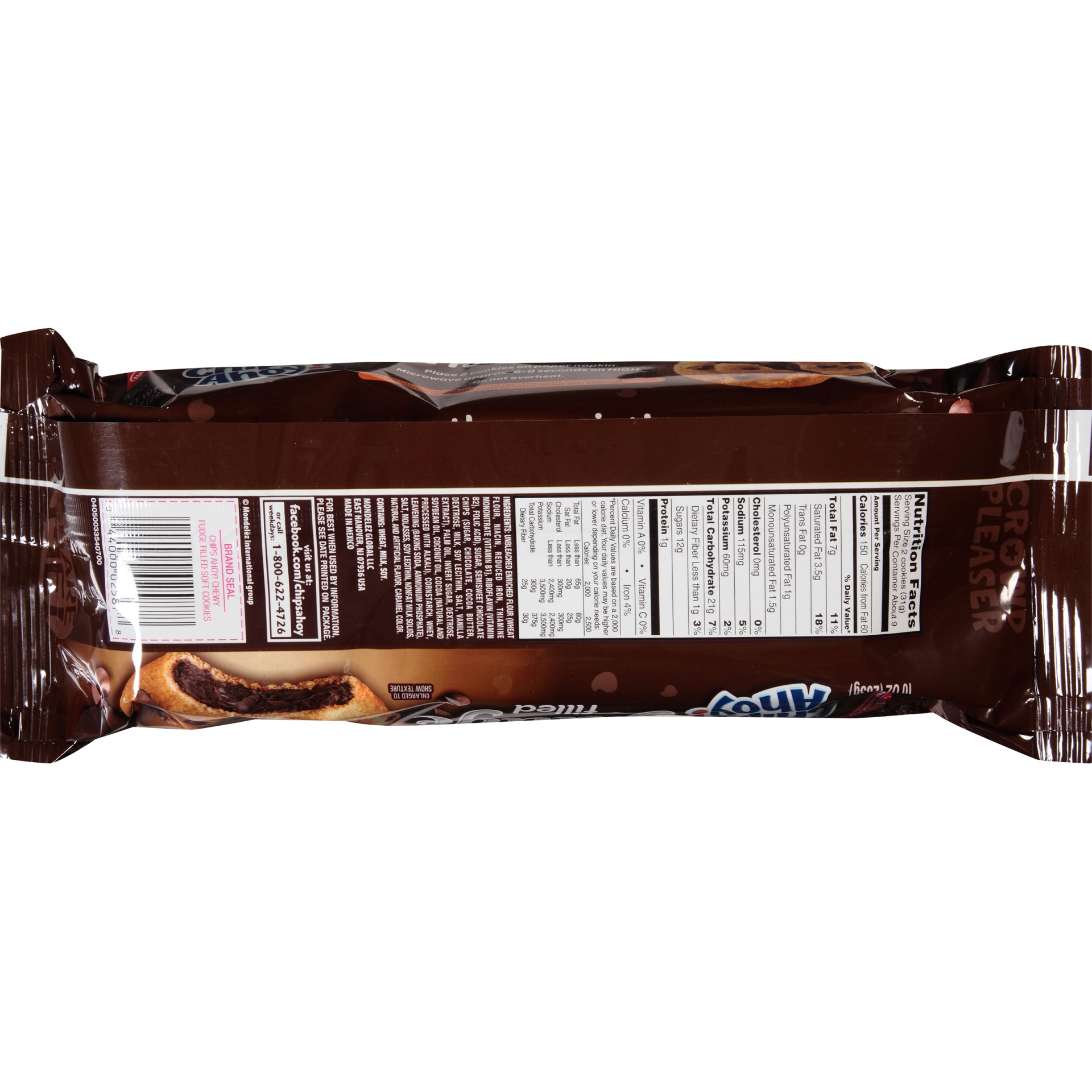 Chips Ahoy! Gooey ChocolateFudge Filled Soft Cookies 10 oz Shipt