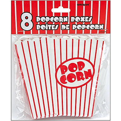 slide 1 of 1, Unique Industries Small Popcorn Boxes, 8 ct