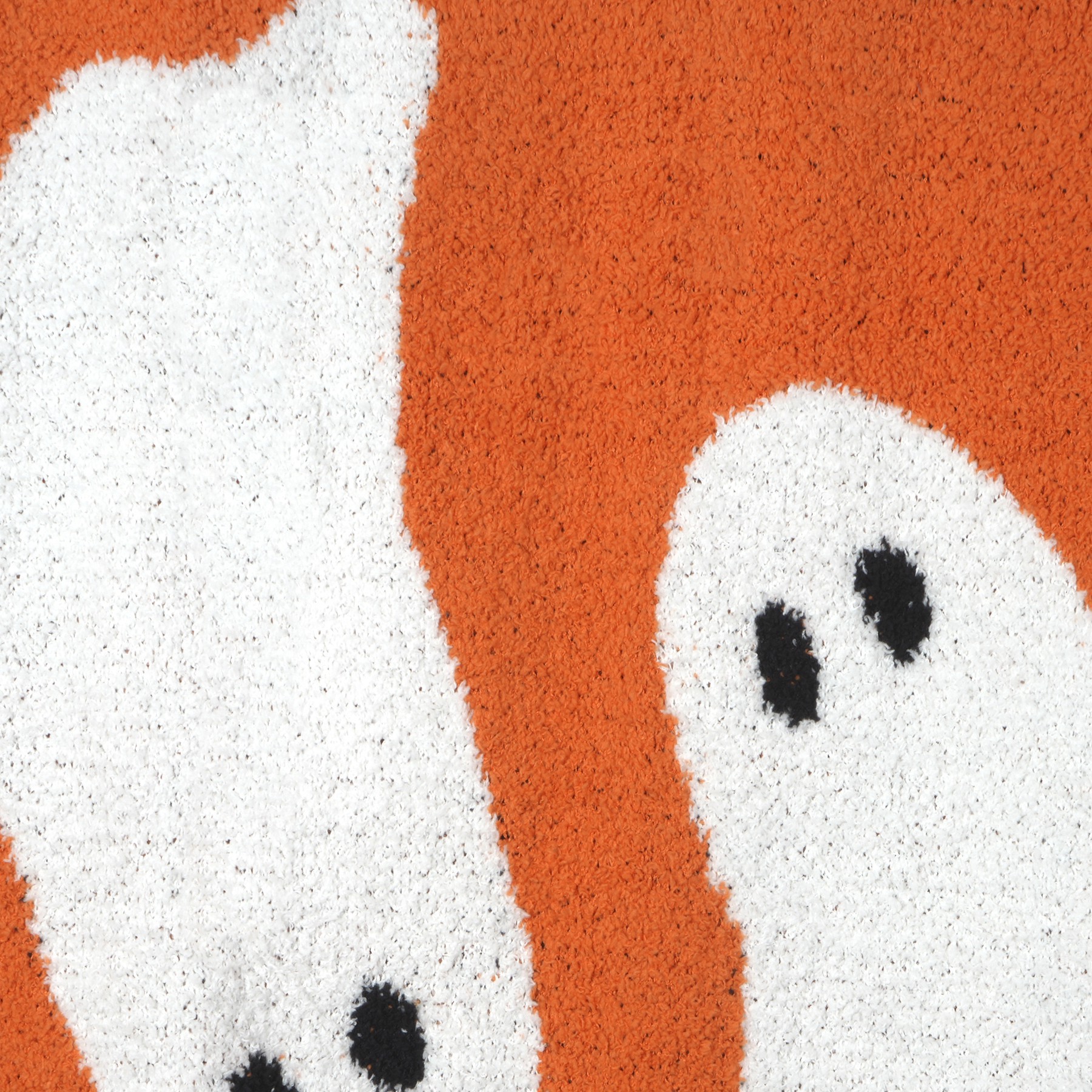 slide 2 of 2, 60" Orange & White Ghost Throw Blanket By Ashland, 50 in x 60 in
