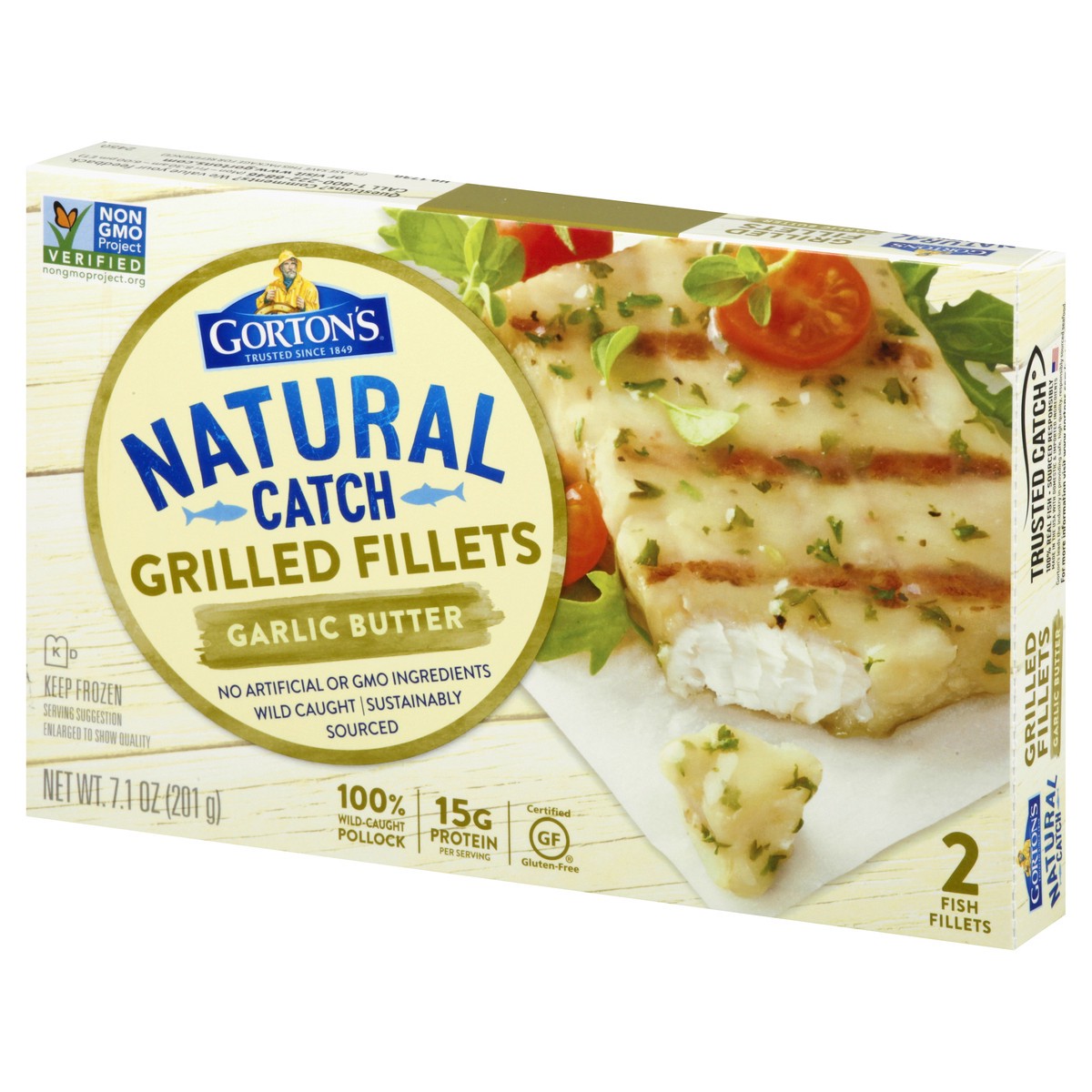 slide 2 of 9, Gorton's Gortons Garlic Butter Grilled Fillets, 7.1 oz