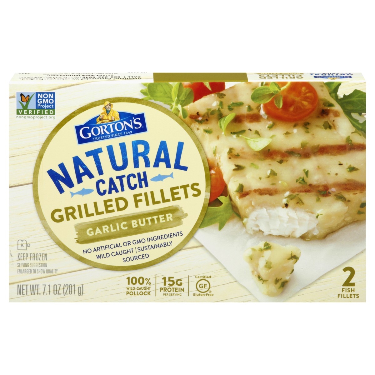 slide 1 of 9, Gorton's Gortons Garlic Butter Grilled Fillets, 7.1 oz