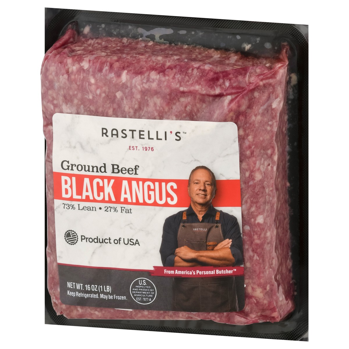 slide 5 of 14, Ground Beef Brick 73% Lean, 16 oz