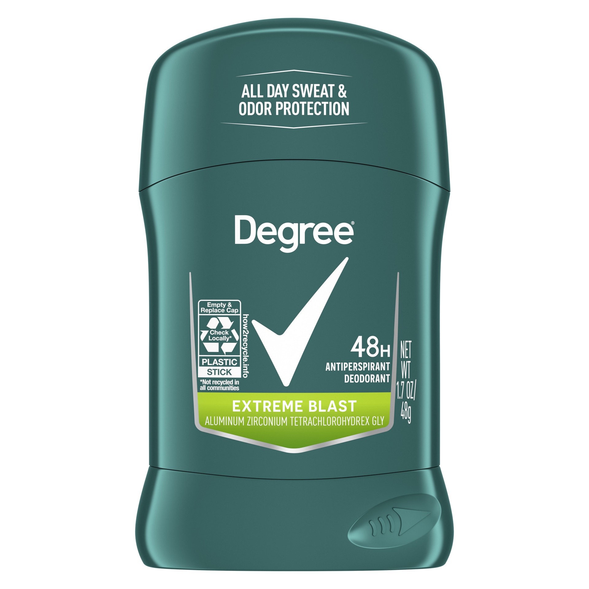 slide 1 of 7, Degree Men Original Protection Antiperspirant Deodorant Extreme Blast, 1.7 oz