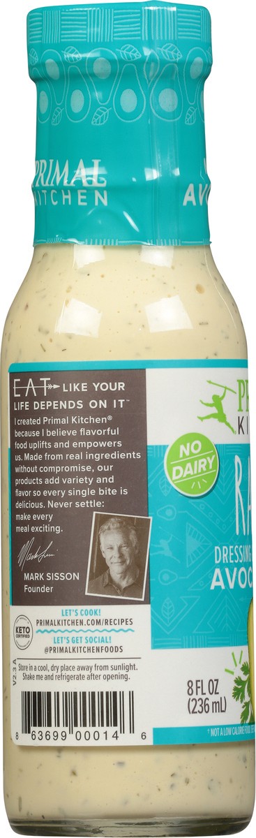 slide 7 of 9, Primal Kitchen Ranch Dressing & Marinade 8 fl oz, 8 fl oz