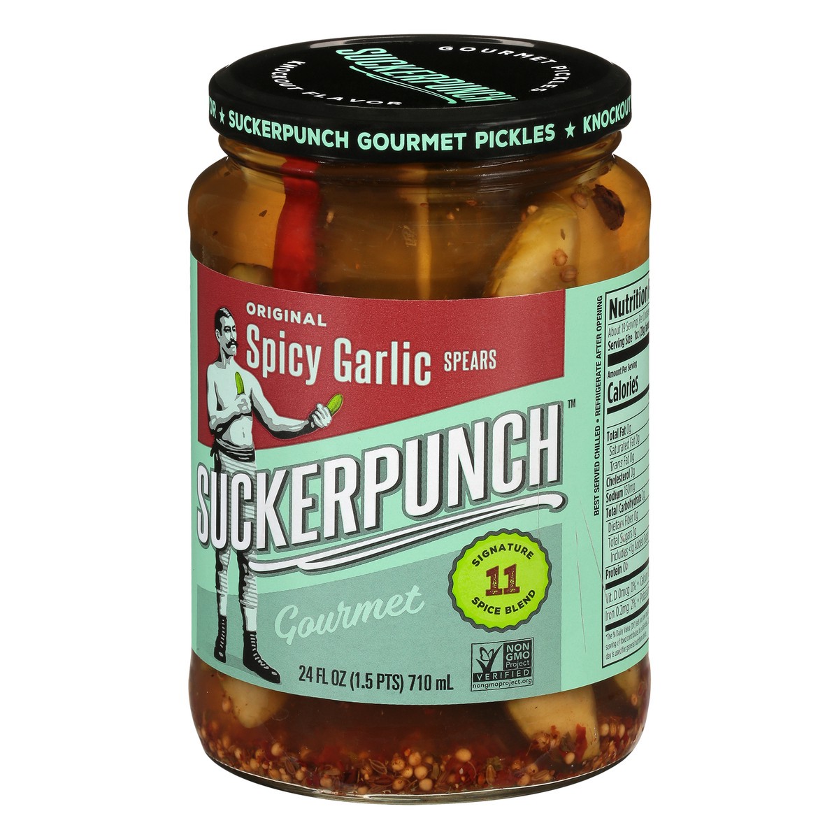 slide 13 of 13, SuckerPunch Gourmet SuckerPunch Original Pickle Spears, 24 oz