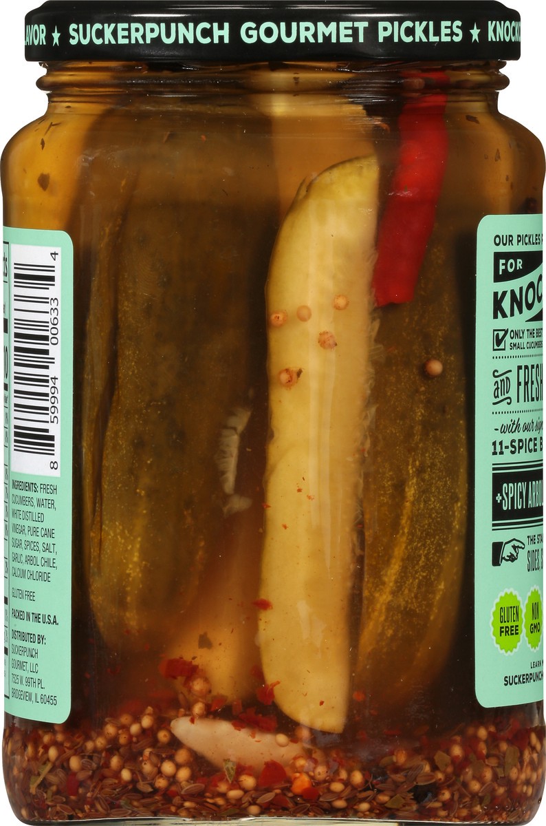 slide 9 of 13, SuckerPunch Gourmet SuckerPunch Original Pickle Spears, 24 oz