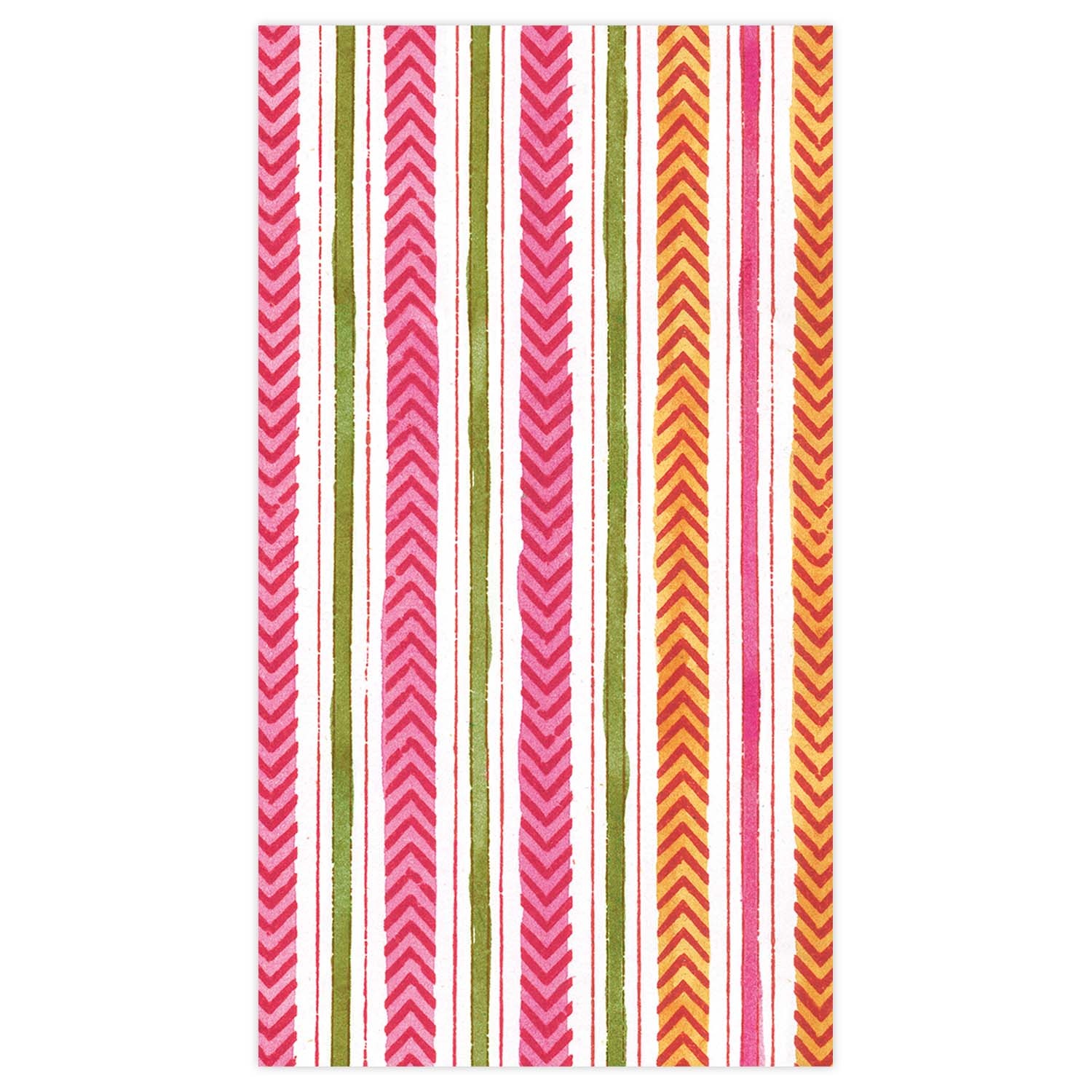 slide 1 of 1, Caspari Carmen Stripe Guest Napkins, 15 ct