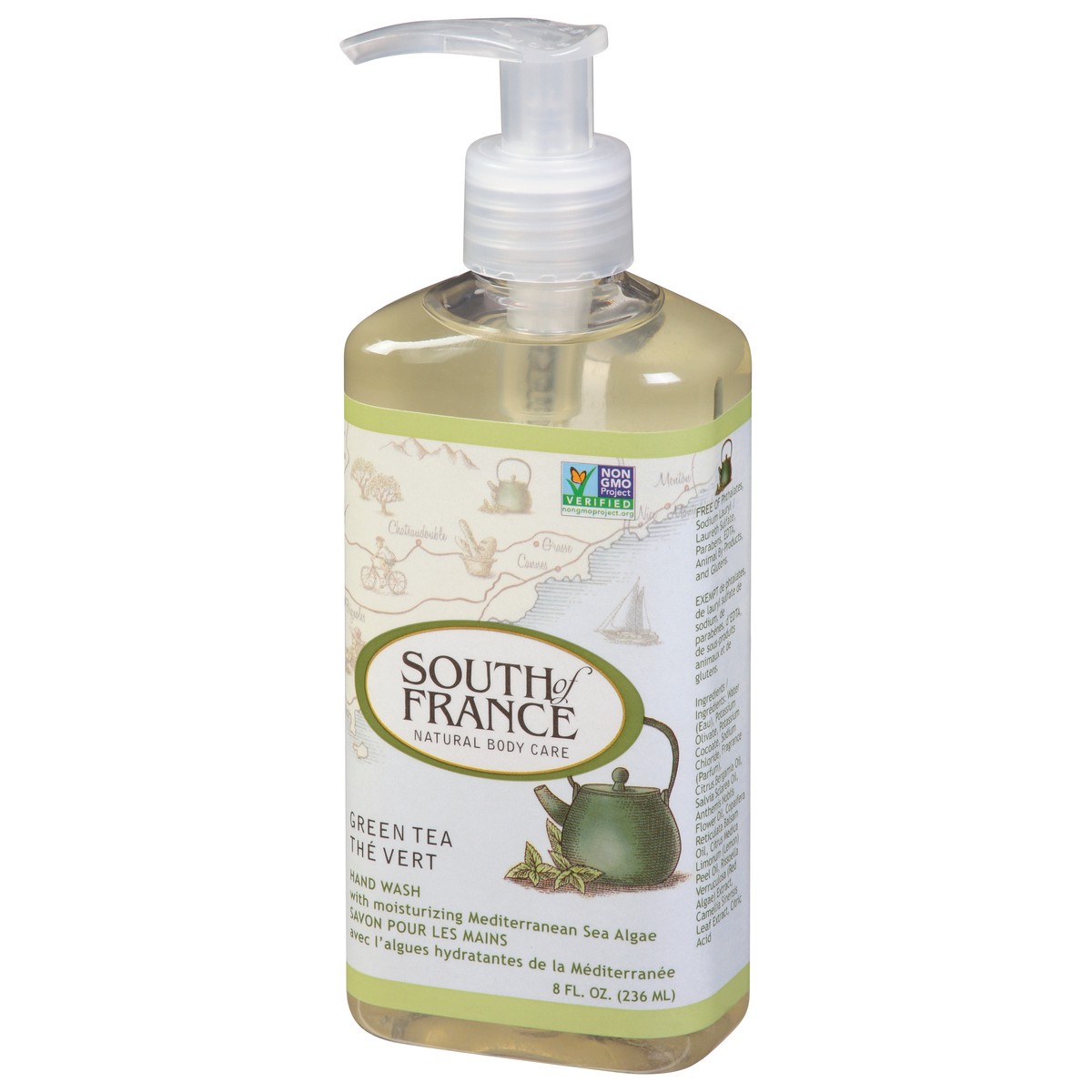 slide 6 of 12, SOF Nourishing Green Tea Leaves Hand Wash with Sea Algae 8 fl oz, 8 fl oz