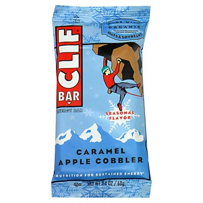 slide 1 of 1, CLIF Caramel Apple Cobbler Bar, 2.4 oz