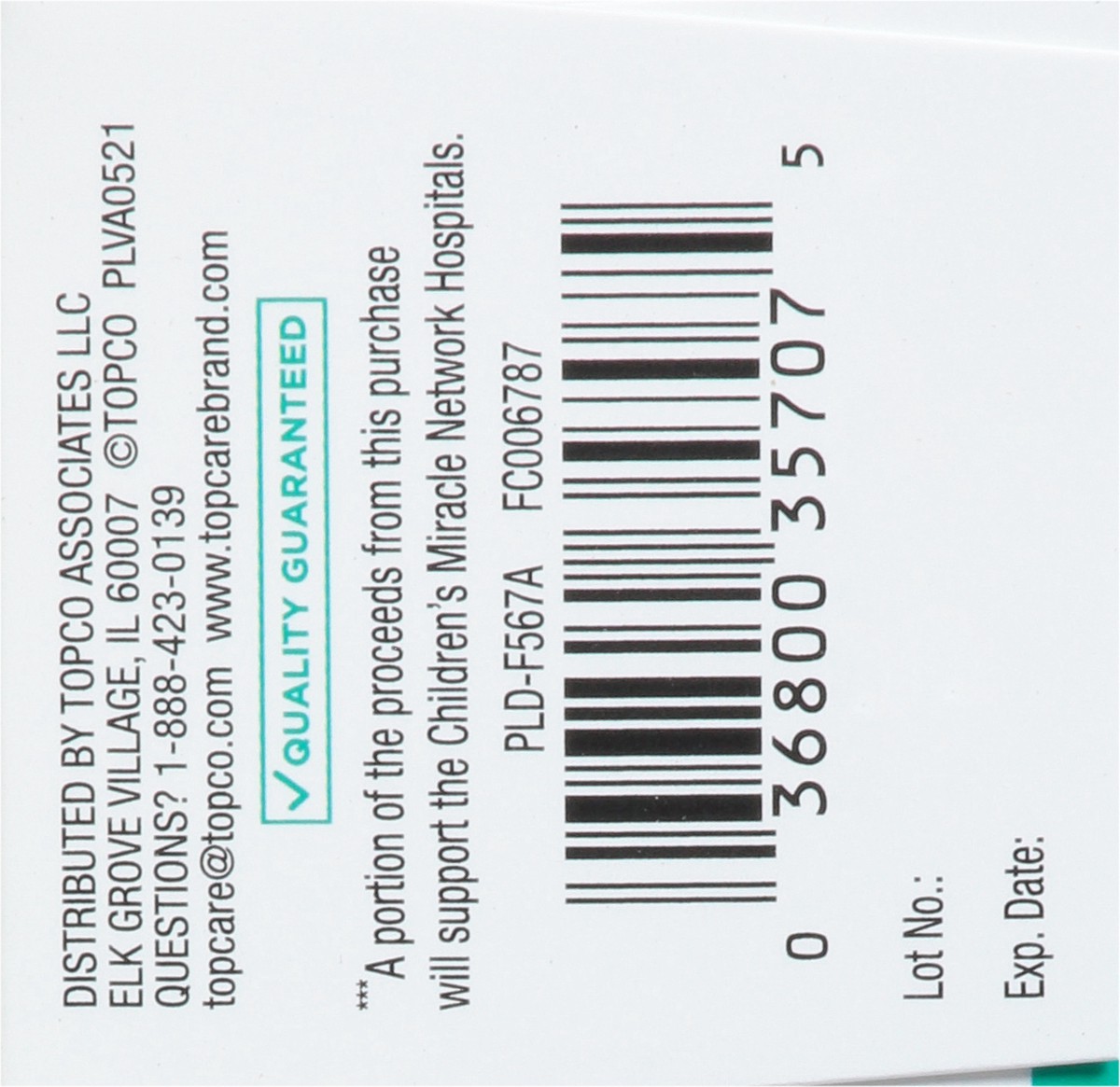 slide 5 of 9, TopCare TOP CARE Topcare Adult Low Dose Aspirin 81 Mg, Enteric Coated Tablets, 120 ct