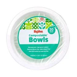 Hy-Vee 20 oz Compostable Bowls, 30 ct