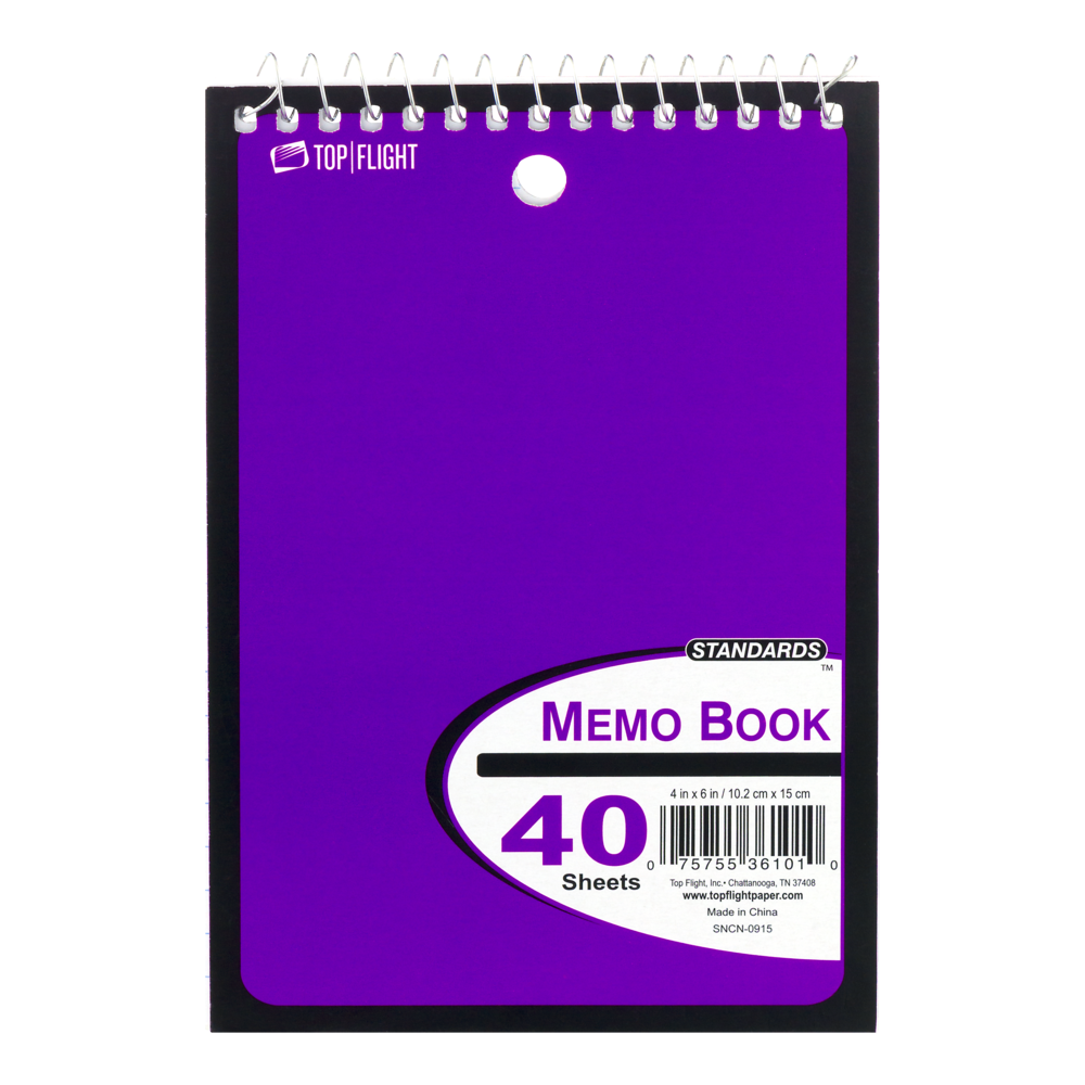 slide 1 of 1, Top Flight Memo Pad, 40 ct