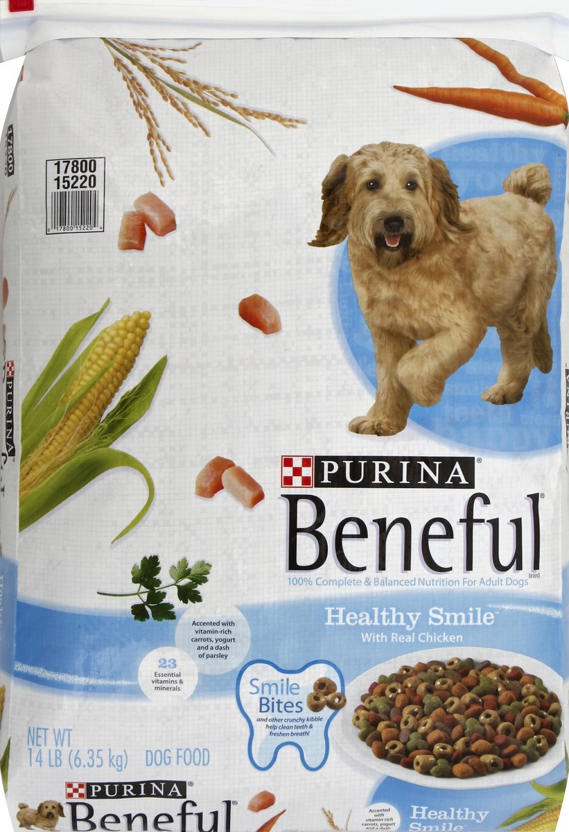 slide 5 of 6, Purina Beneful Healthy Smile Dry Dog Food, 14 lb