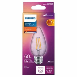Philips 5-Watt F15 Medium Base Dimmable LED Light Bulbs