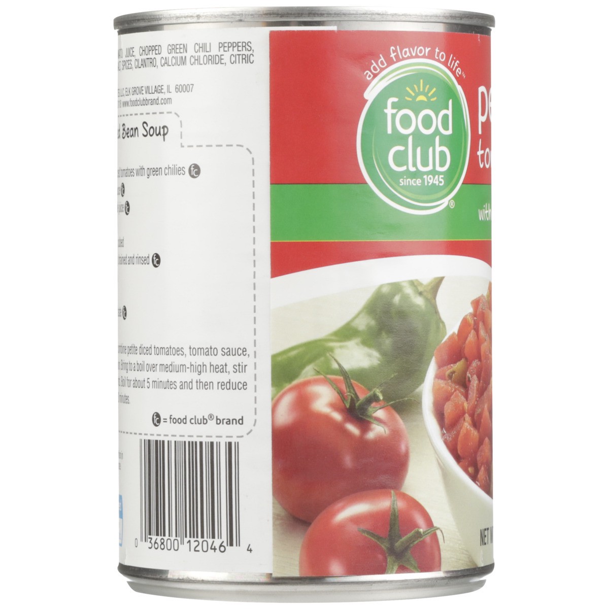 slide 6 of 9, Food Club Diced Tomatoes With Green Chilies, 14.5 oz