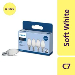 Philips 4W Incandescent Night Light Bulbs