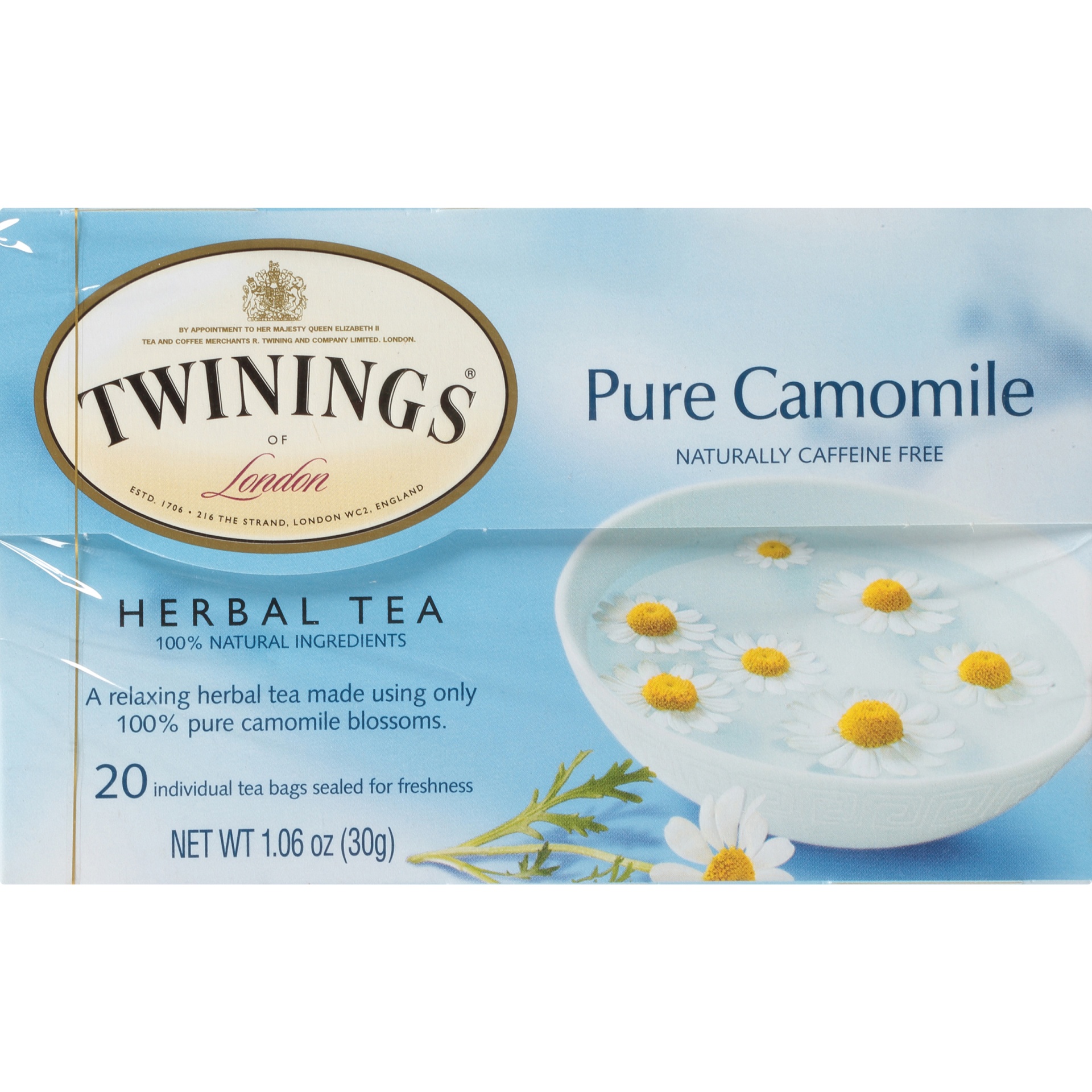 slide 6 of 7, Twinings Pure Camomile Herbal Tea Bags, 20 ct; 1.06 oz