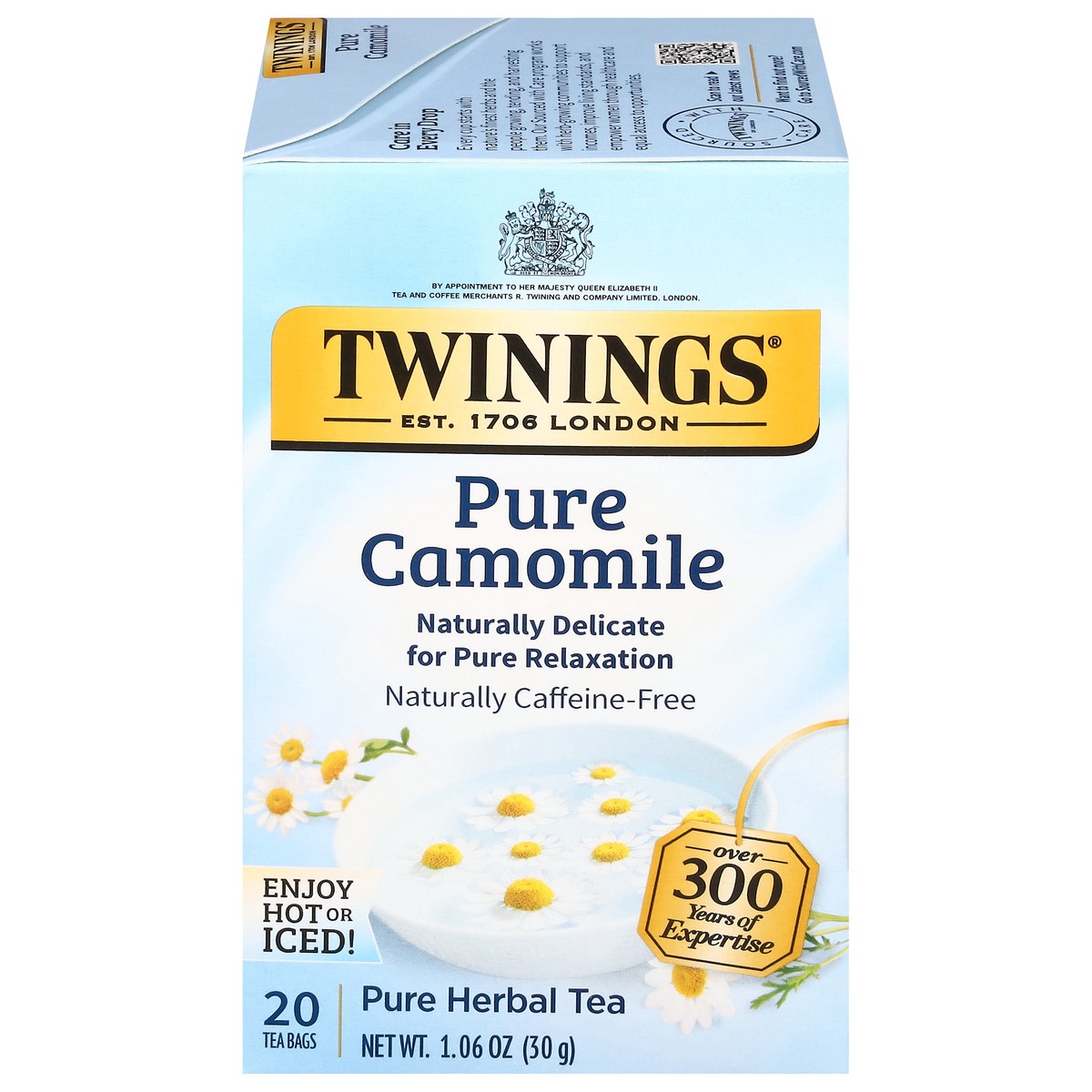 slide 1 of 9, Twinings Pure Camomile Herbal Tea 20 Bags - 20 ct, 20 ct; 1.06 oz