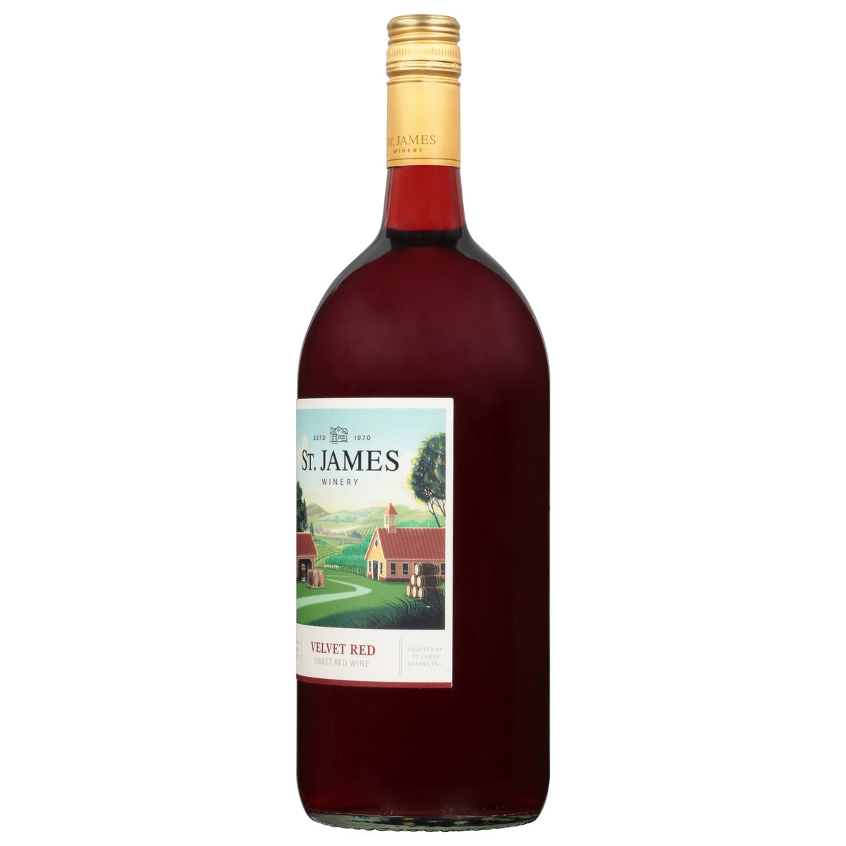 slide 9 of 10, St. James Winery Velvet Red 1.5 l, 1.5 l