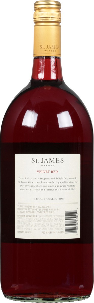 slide 3 of 10, St. James Winery Velvet Red 1.5 l, 1.5 l
