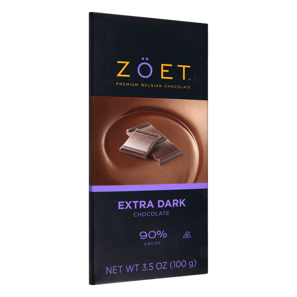 slide 1 of 1, Zoet Extra Dark Chocolate, 90% Cacao, 3.5 oz