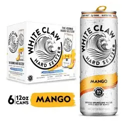 White Claw 6 Pack Spiked Mango Hard Seltzer 6 ea
