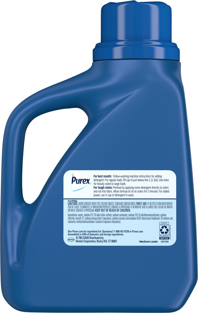 slide 2 of 3, Purex Liquid Laundry Detergent, Mountain Breeze, 75 Fluid Ounces, 57 Loads, 75 fl oz