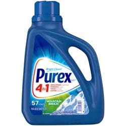 Purex Liquid Laundry Detergent, Mountain Breeze, 75 Fluid Ounces, 57 Loads