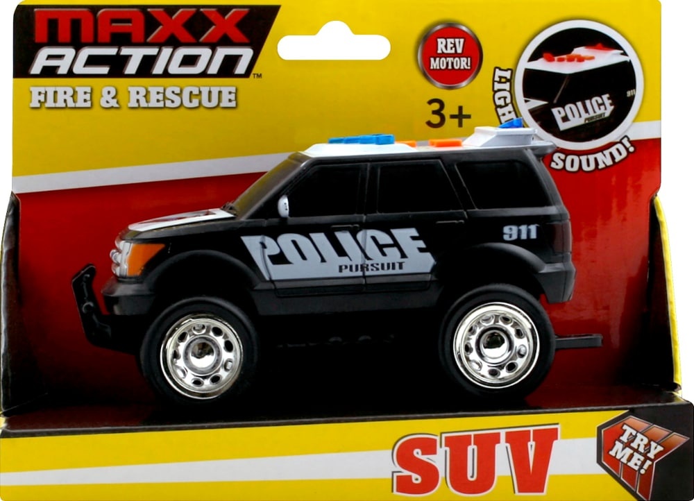 slide 1 of 1, Maxx Action Rescue Police Suv, 1 ct