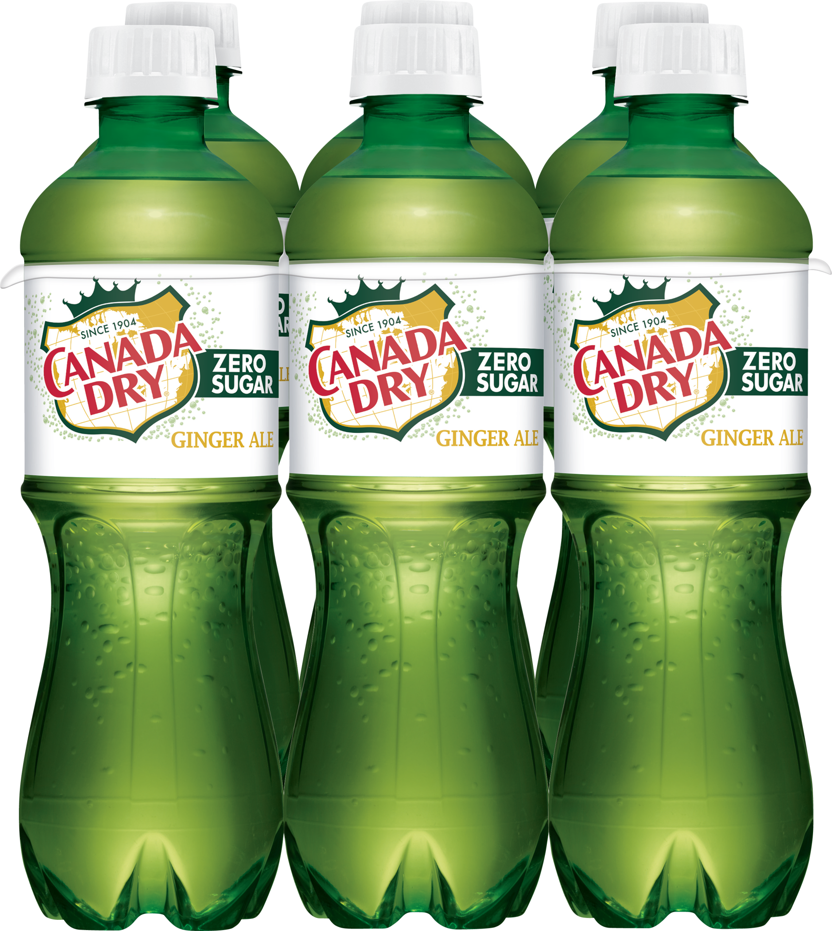 slide 3 of 5, Canada Dry Zero Sugar Ginger Ale Soda, .5 L bottles, 6 pack, 6 ct; 16.9 fl oz