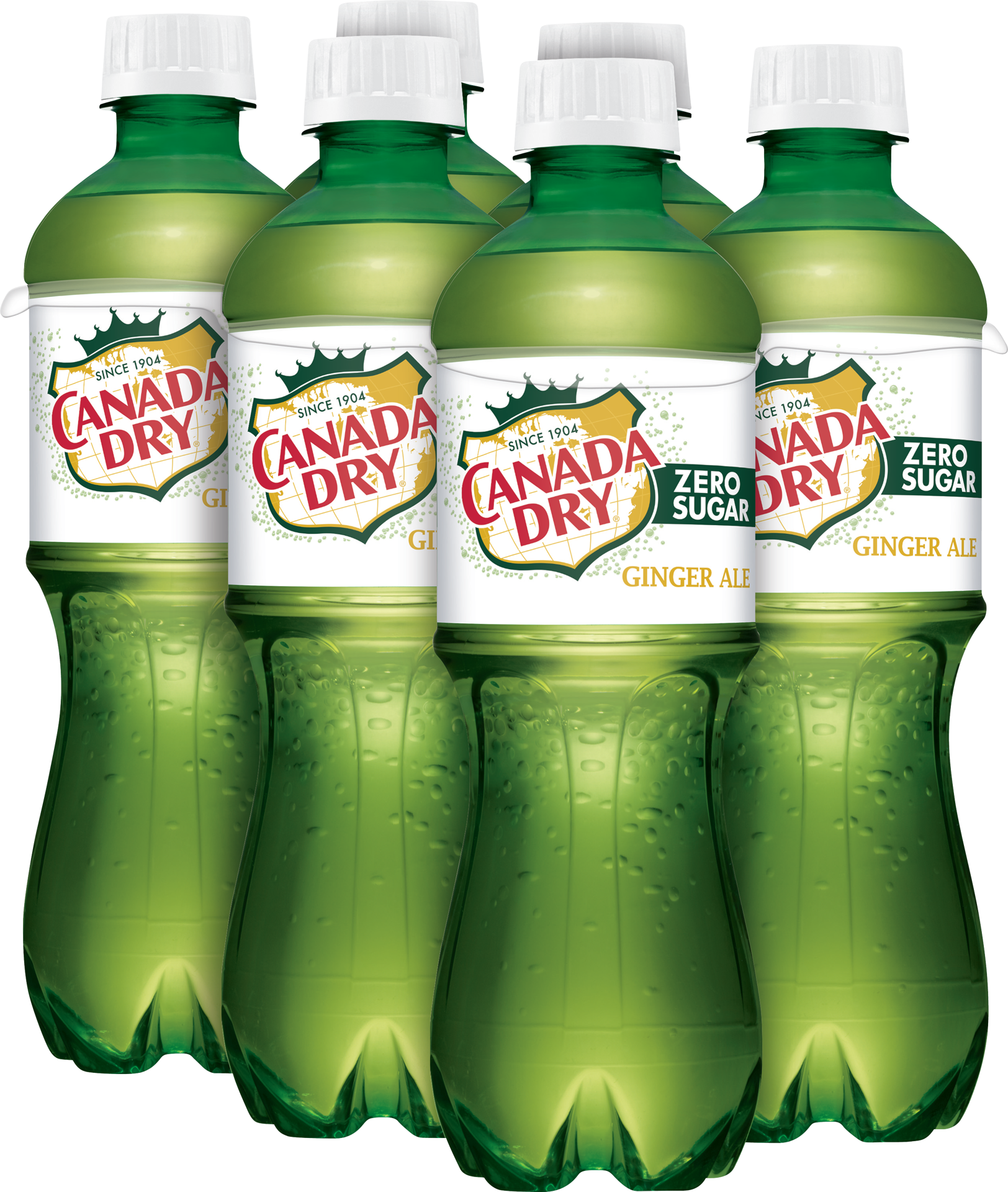 slide 4 of 5, Canada Dry Zero Sugar Ginger Ale Soda, .5 L bottles, 6 pack, 6 ct; 16.9 fl oz