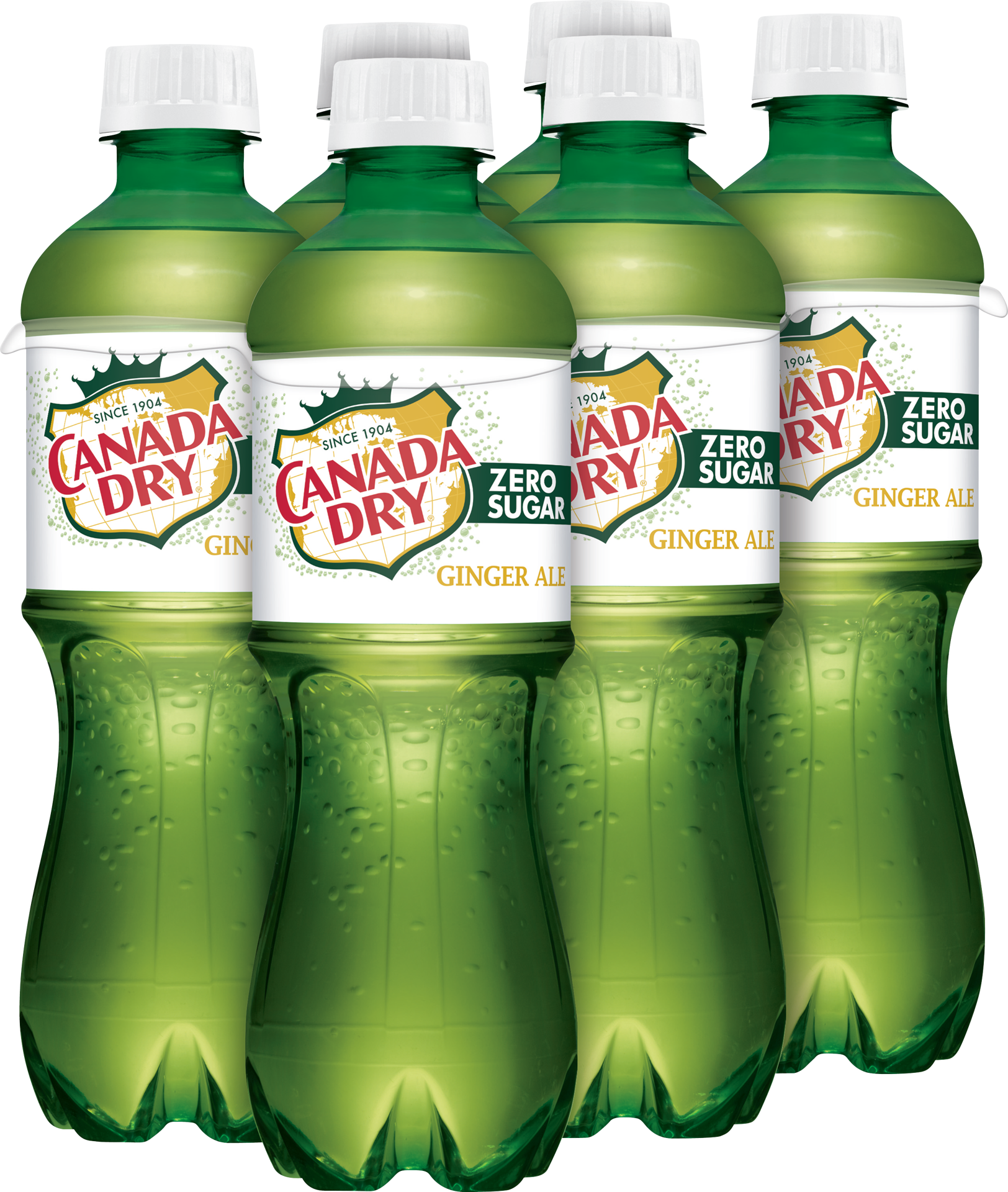 slide 2 of 5, Canada Dry Zero Sugar Ginger Ale Soda, .5 L bottles, 6 pack, 6 ct; 16.9 fl oz