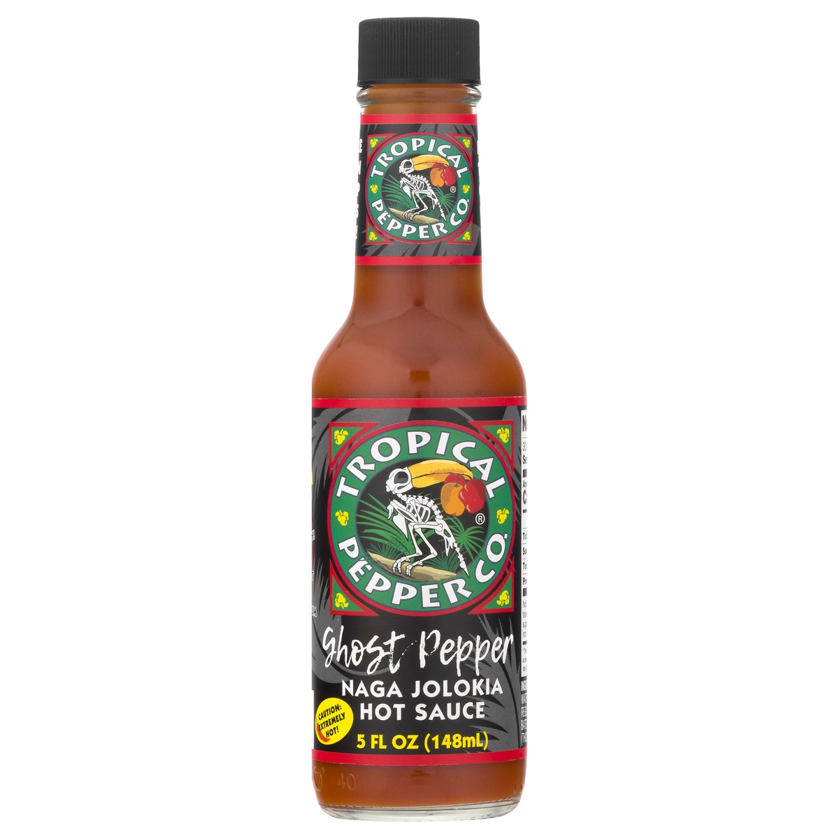 slide 1 of 1, Tropical Pepper Hot Sauce, Naga Jolokia, Ghost Pepper, 5 oz