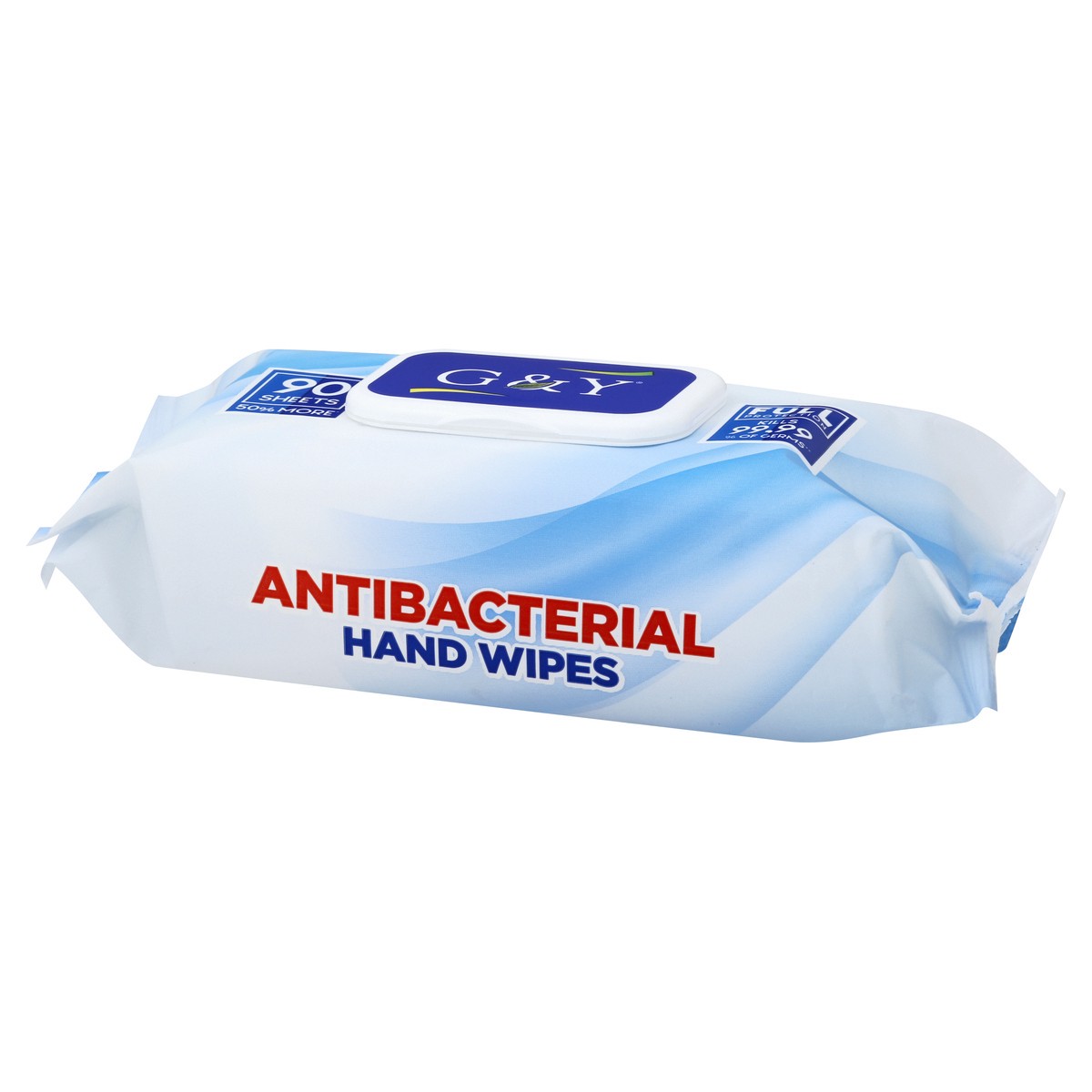 slide 2 of 12, G & Y Antibacterial Hand Wipes 90 ea, 90 ct