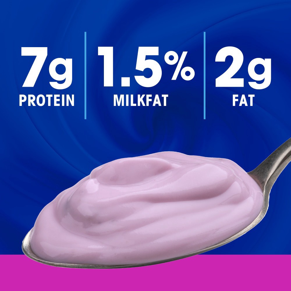 slide 3 of 5, Kroger Blueberry Low Fat Yogurt Cup, 6 oz