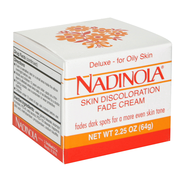 slide 1 of 1, Nadinola Skin Discoloration Fade Cream Deluxe For Oily Skin, 2.25 oz