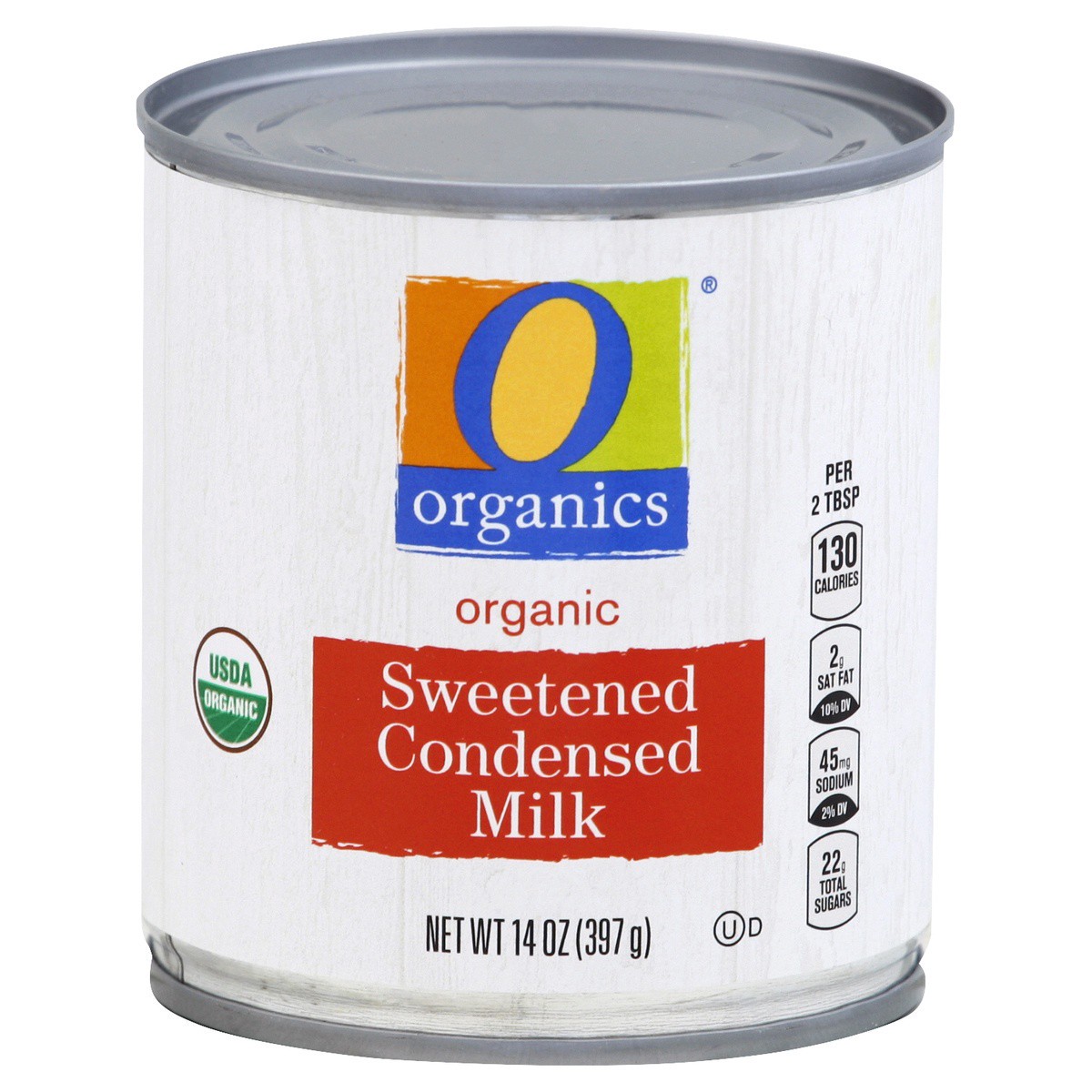 slide 1 of 2, O Organics Milk Condensed Sweetened, 14 oz